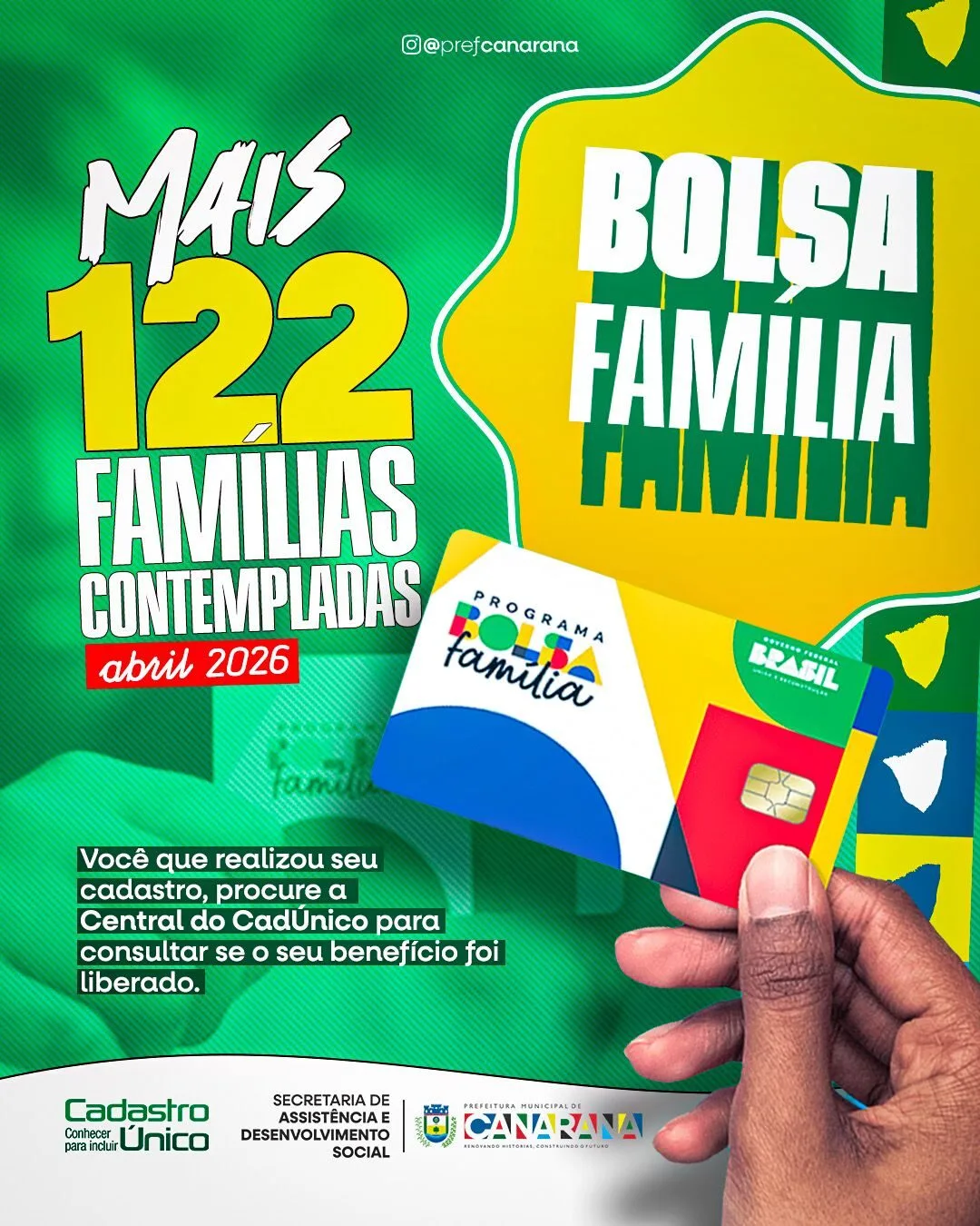 Mais 122 familias contempladas